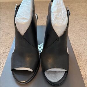 Vince Camuto Black Open-Toe Heels